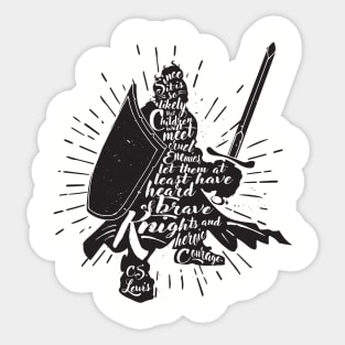 Knight: C.S. Lewis Sticker